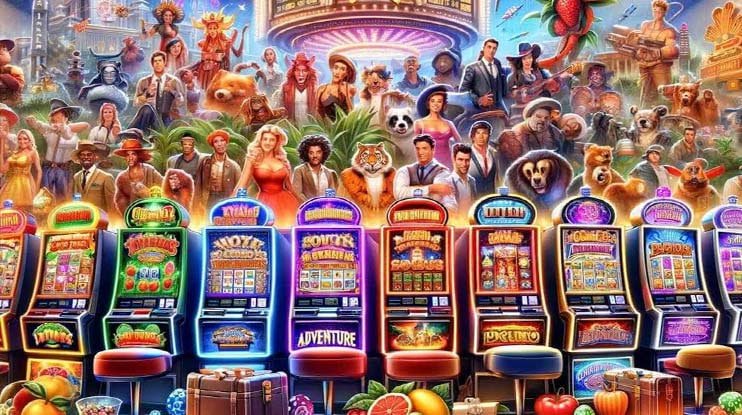 Slot video dengan animasi dan fitur bonus Tampilan permainan slot video Playtech di jari4d